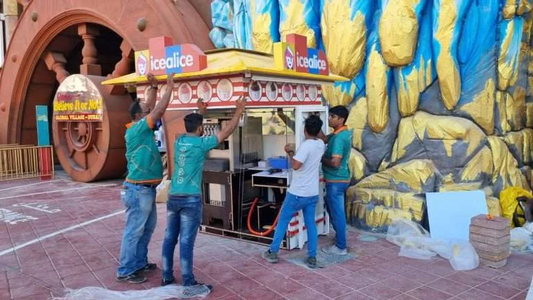 Assembly team at work in Global Village - Robotics Manufacturer