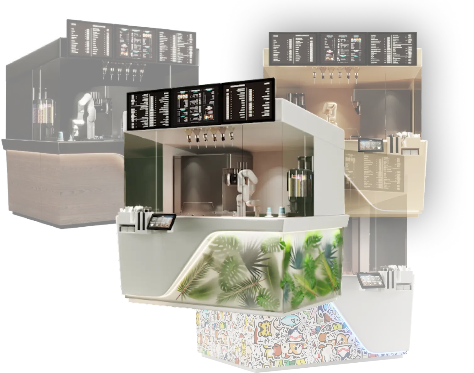 Robotic cafes