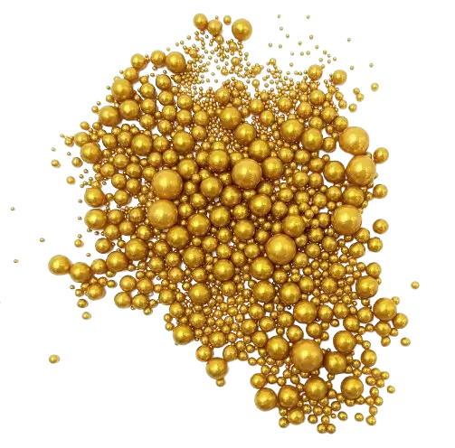Gold pearl topping