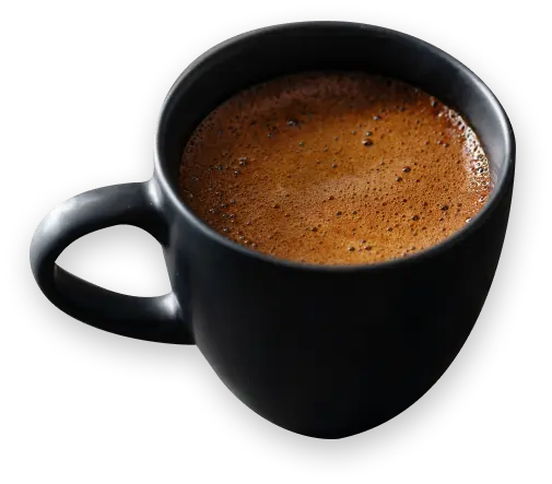 black Coffee Barista Robot cup